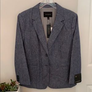 NWT Navy tweed patterned jacket!